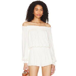 Lovers and friends eliza romper in white